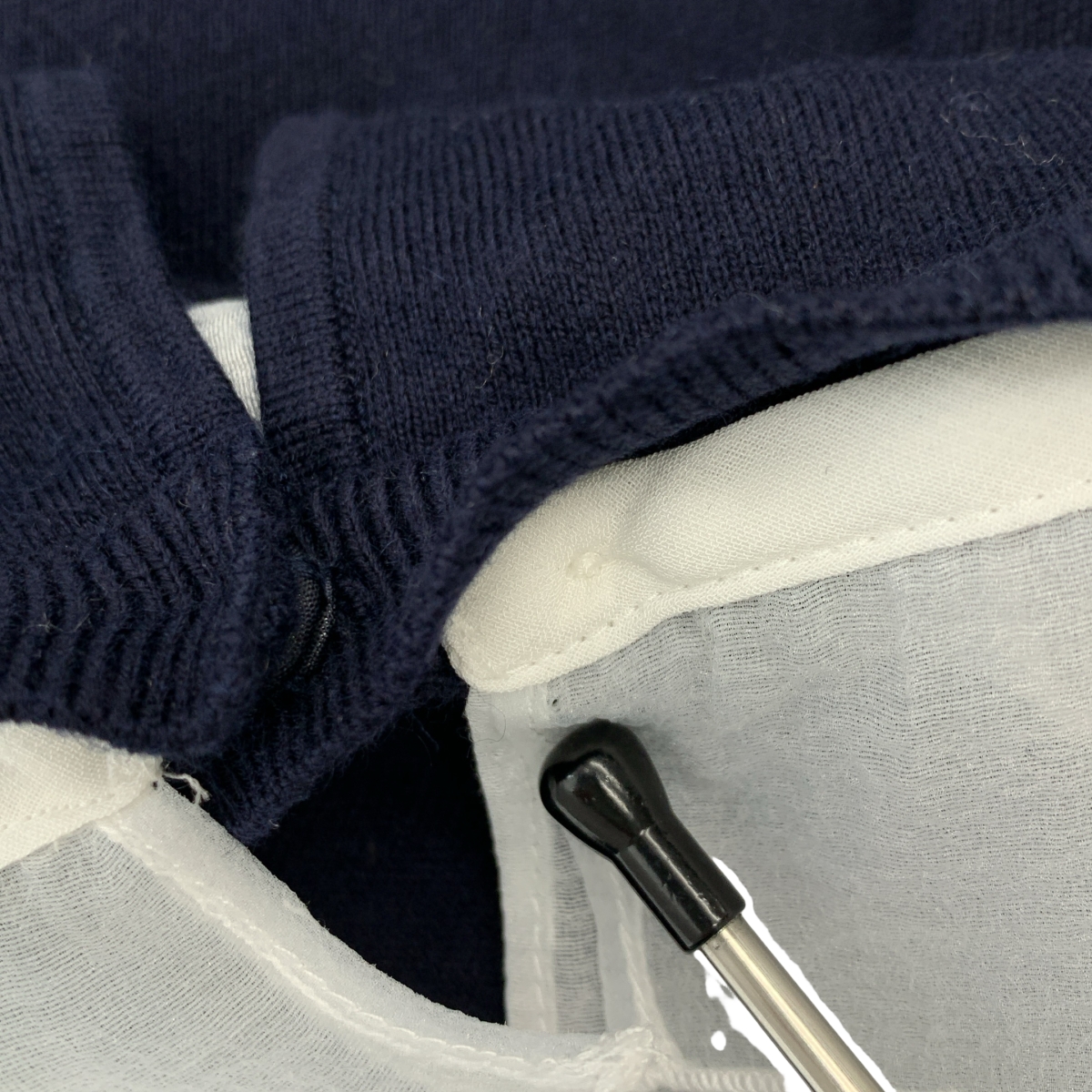 UNITED ARROWS / ユナイテッドアローズ オーガンジー ラッフルフリル 4WAY ニット