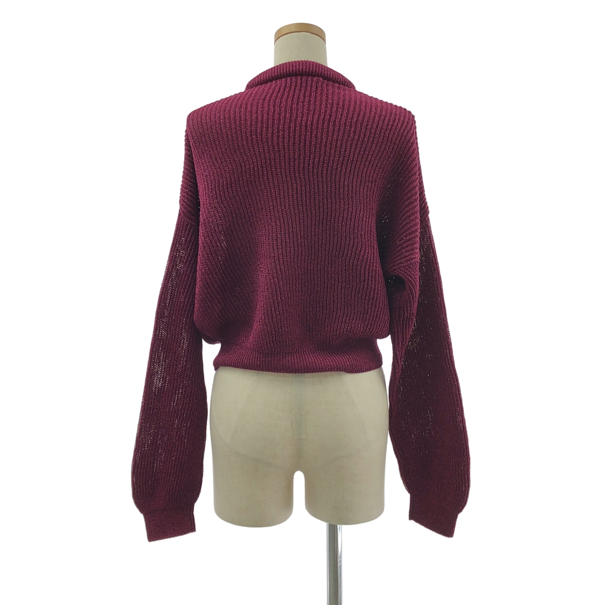 Cristaseya / クリスタセヤ Washi / 和紙 リブ ニット プルオーバー