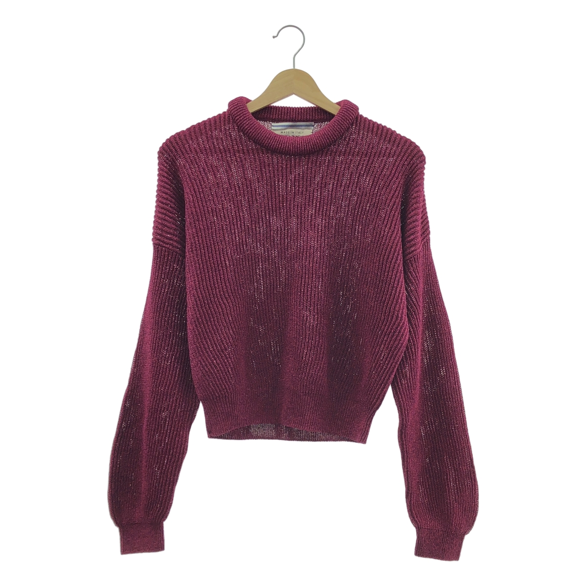 Cristaseya / クリスタセヤ Washi / 和紙 リブ ニット プルオーバー