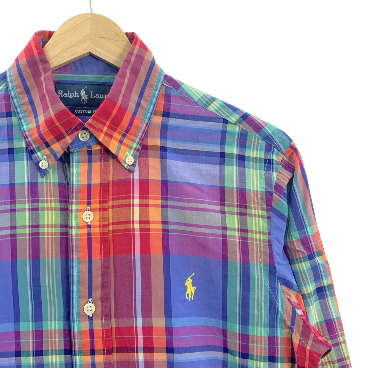 RALPH LAUREN / ラルフローレン チェック ワンポイントポニー ボタンダウン シャツ