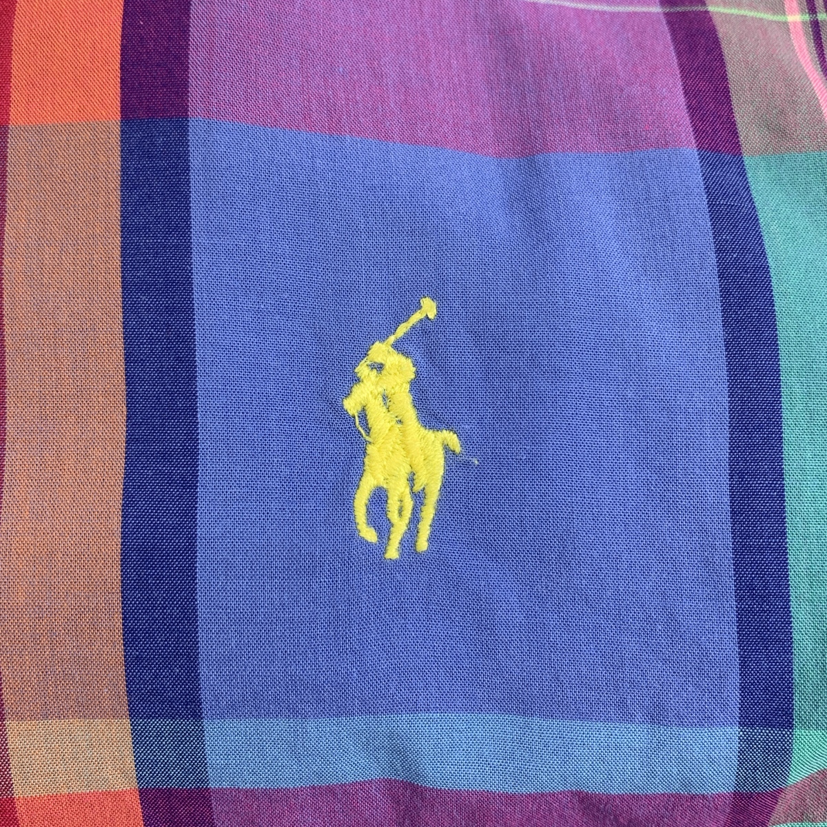 RALPH LAUREN / ラルフローレン チェック ワンポイントポニー ボタンダウン シャツ