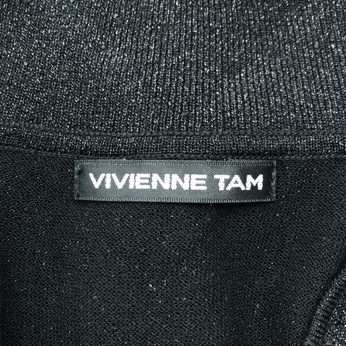 VIVIENNE TAM / ヴィヴィアンタム ビジュー 装飾 ハイネック ブラウス