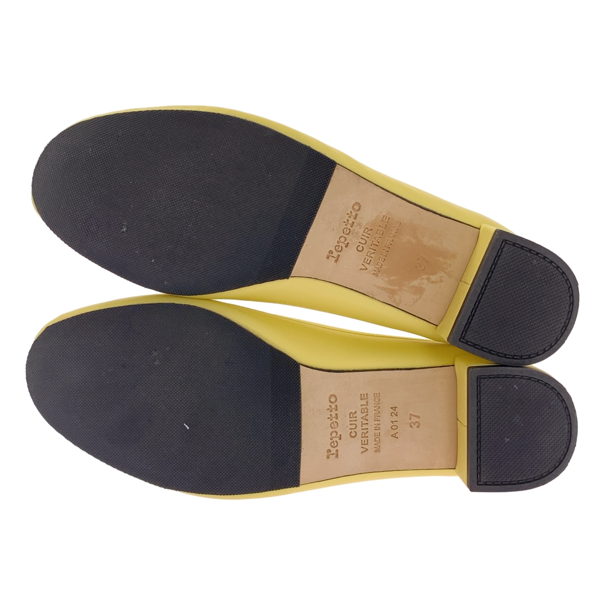 repetto / レペット レザー リボン チャンキーヒール パンプス