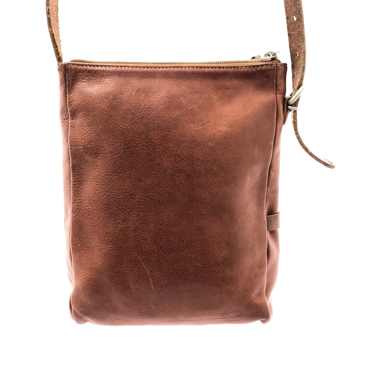 IL BISONTE / イルビゾンテ レザー ロゴ ダブルポケット ショルダーバッグ / ユニセックス