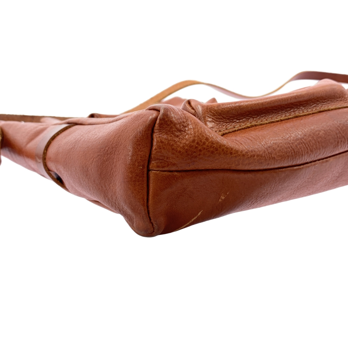 IL BISONTE / イルビゾンテ レザー ロゴ ダブルポケット ショルダーバッグ / ユニセックス