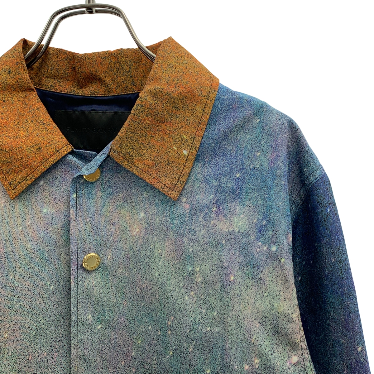 FUMITO GANRYU / フミトガンリュウ Galaxy Jacket / ロゴボタン ドローストリング コーチジャケット / 総裏地