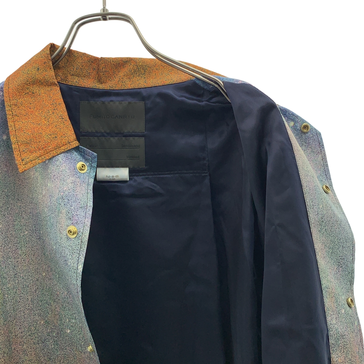 FUMITO GANRYU / フミトガンリュウ Galaxy Jacket / ロゴボタン ドローストリング コーチジャケット / 総裏地