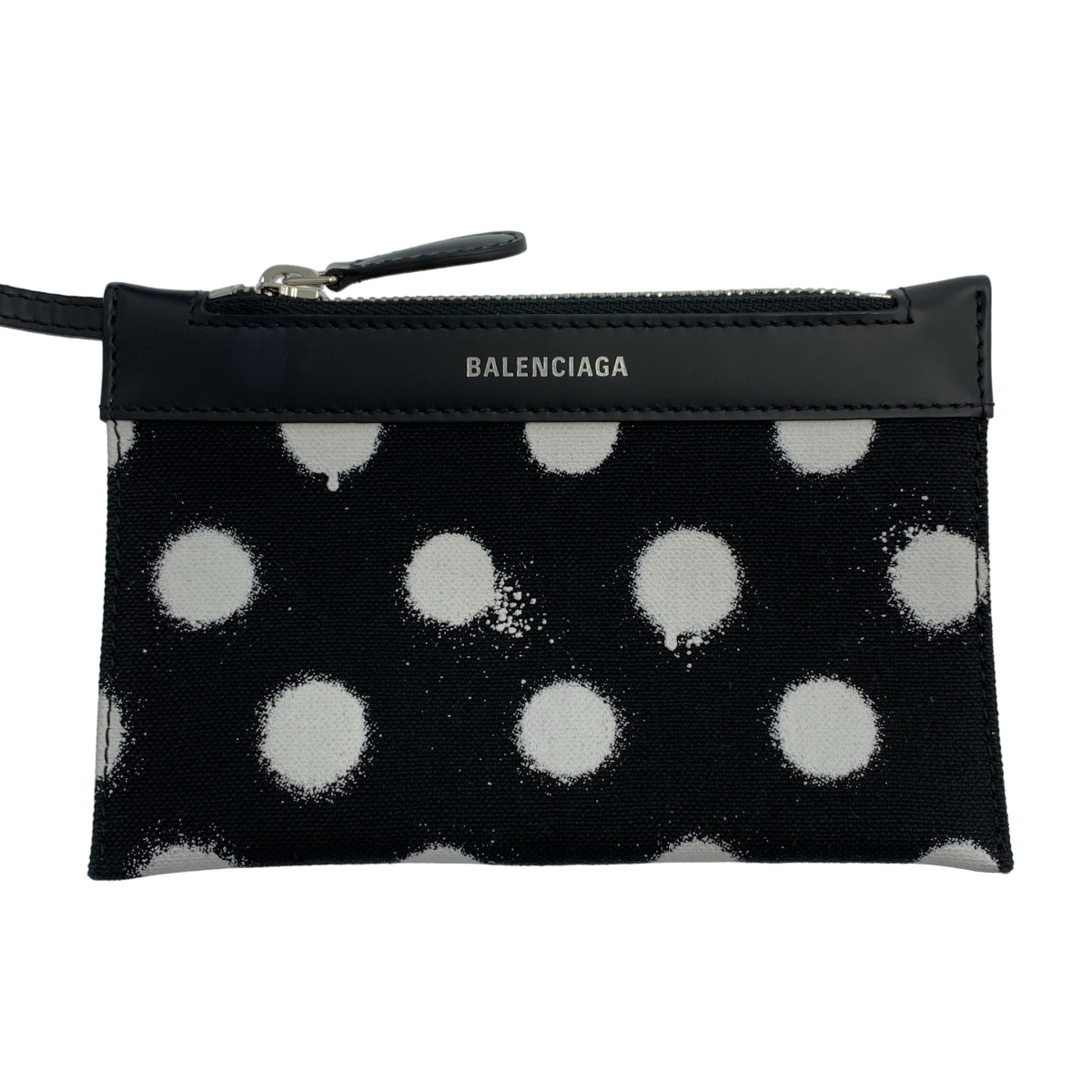 BALENCIAGA / バレンシアガ Cabas XS キャンバス ドット プリント ハンドバッグ