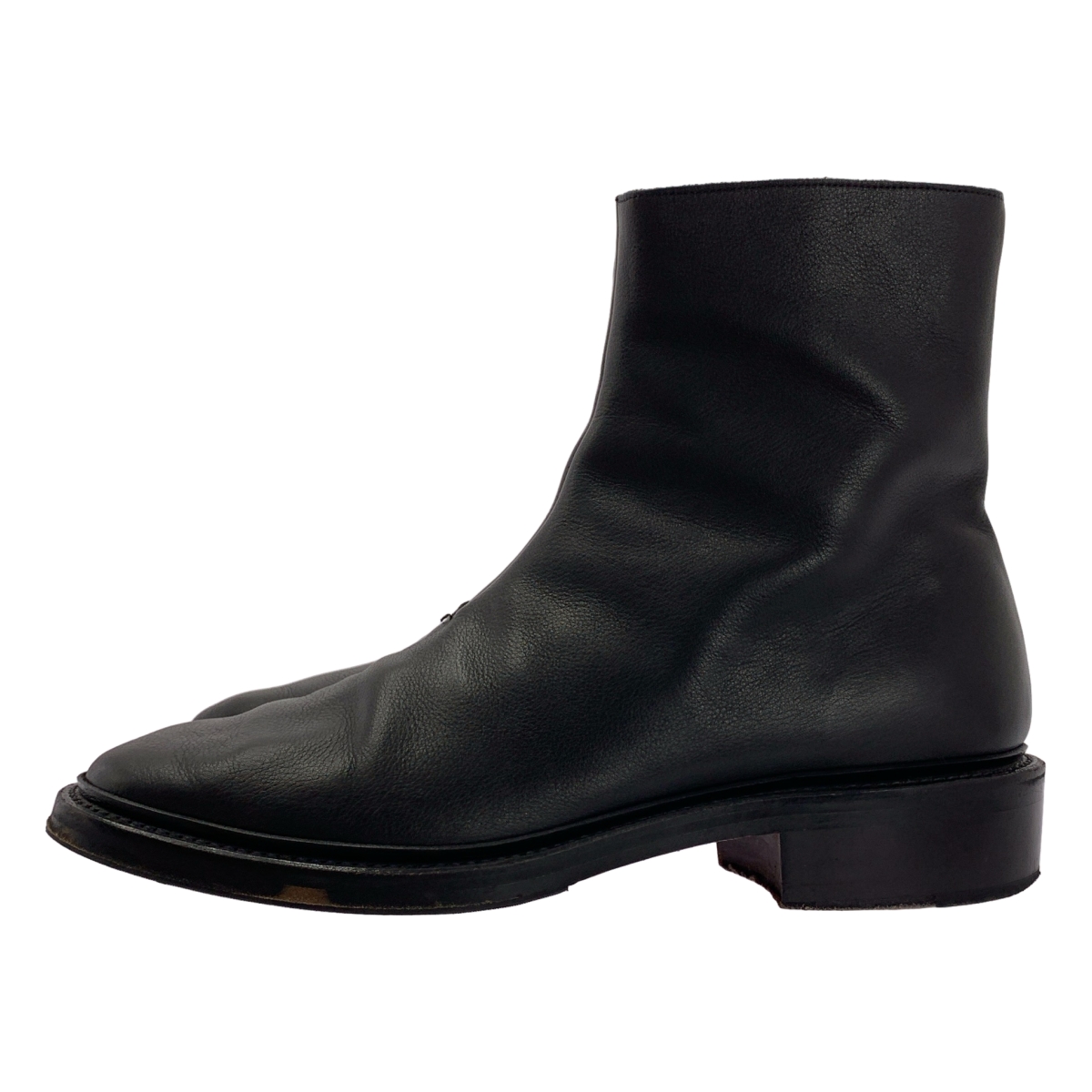 H BEAUTY&YOUTH / エイチビューティアンドユース サイドジップ レザー ショート ブーツ