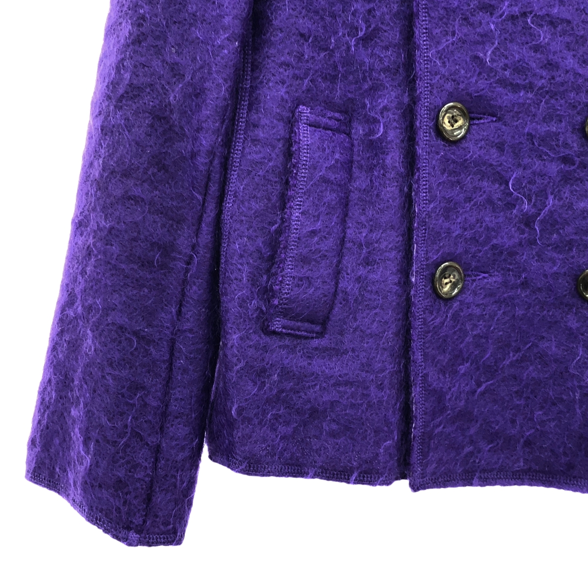 tricot COMME des GARCONS / トリココムデギャルソン ウール モヘア シャギー ダブル ジャケット