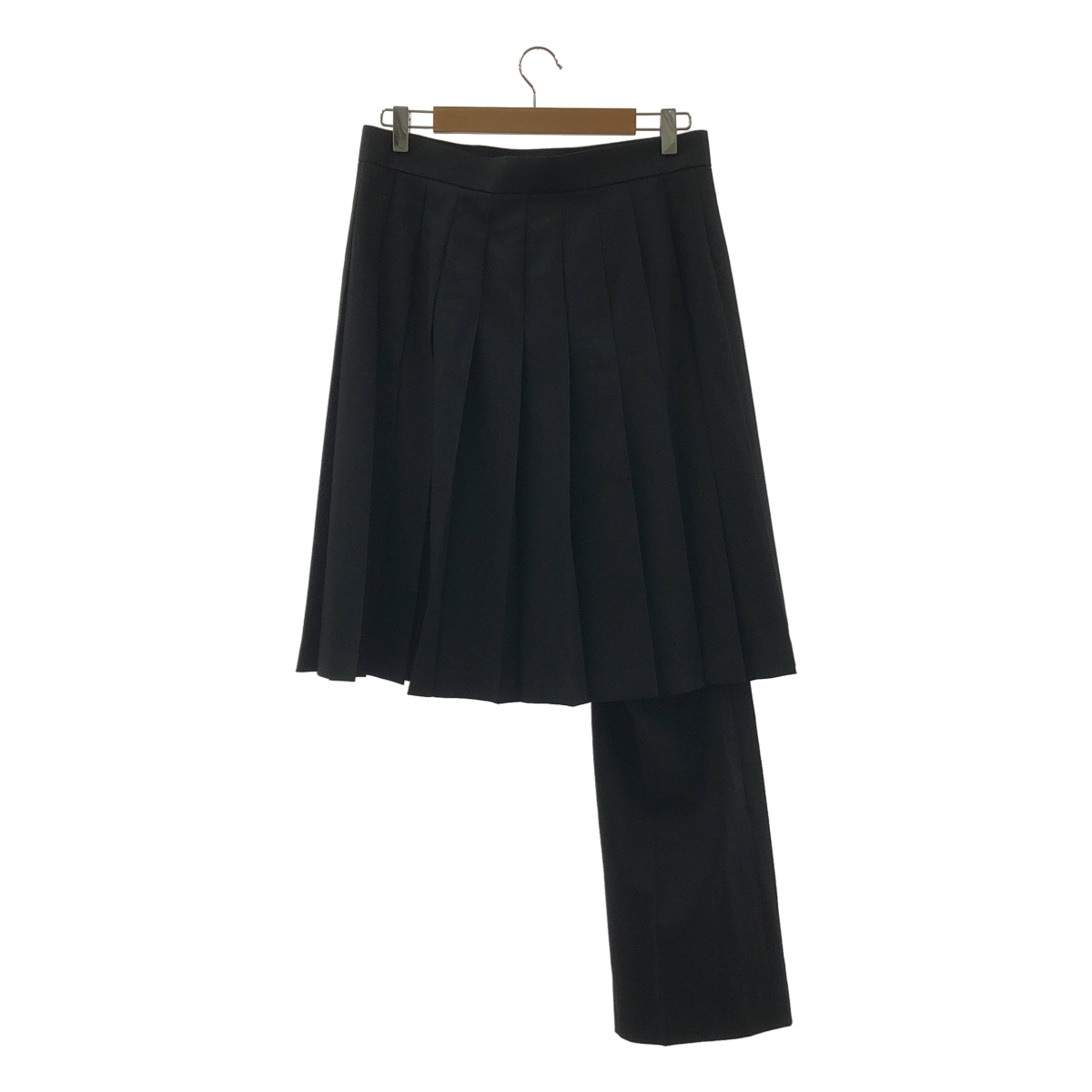 JUNYA WATANABE / ジュンヤワタナベ プリーツ加工 ウール アシンメトリー パンツ