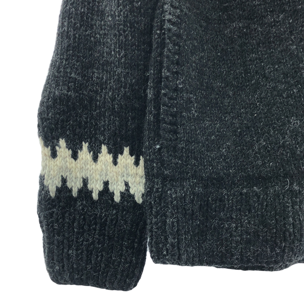 CASA FLINE / カーサフライン フェアアイル柄 ハンドニット カーディガン