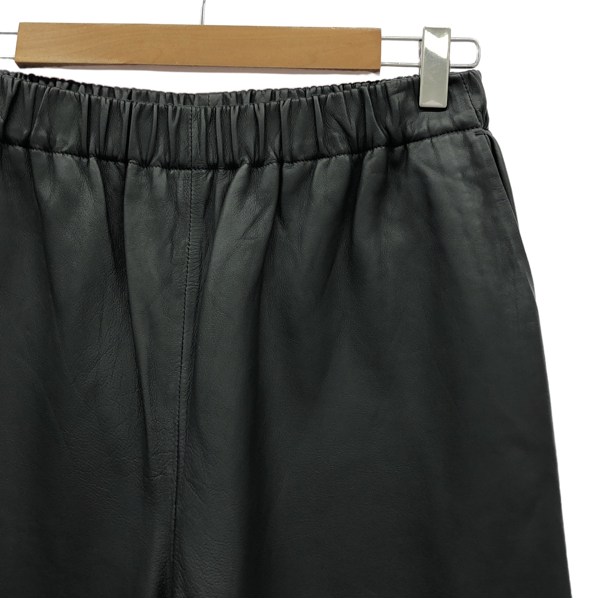 pelleq / ぺレック lamb leather trousers レザー ワイドパンツ