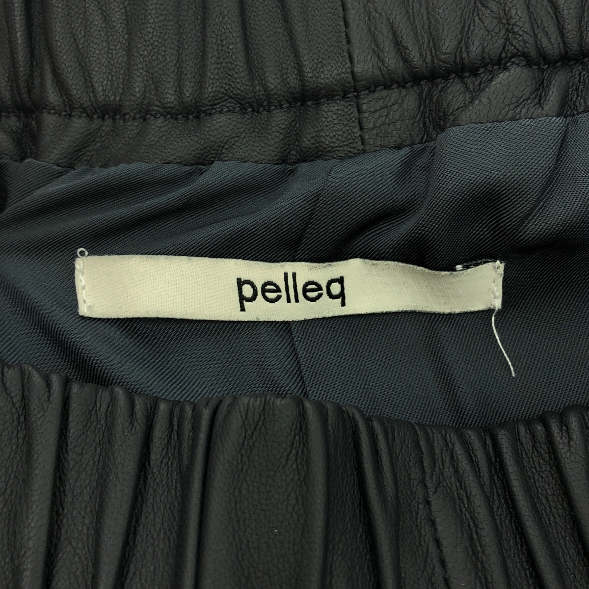 pelleq / ぺレック lamb leather trousers レザー ワイドパンツ