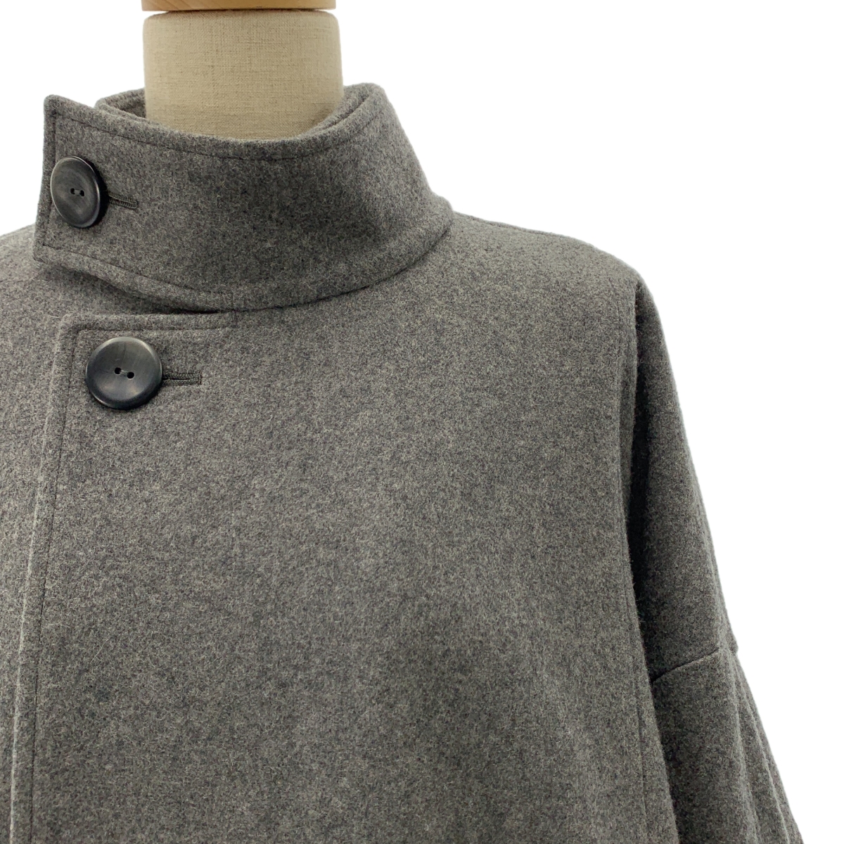 ENFOLD / エンフォルド OVER-SIZE FLARE COAT ウール オーバーサイズ フレアコート