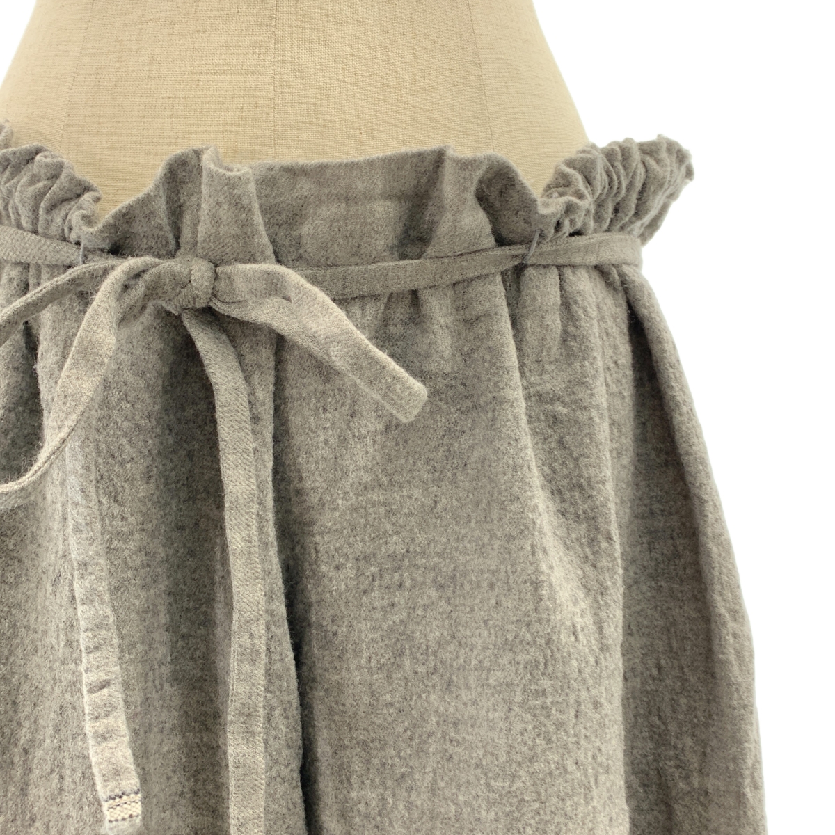 DANIELA GREGIS / ダニエラグレジス ウール ドローストリング ワイドパンツ