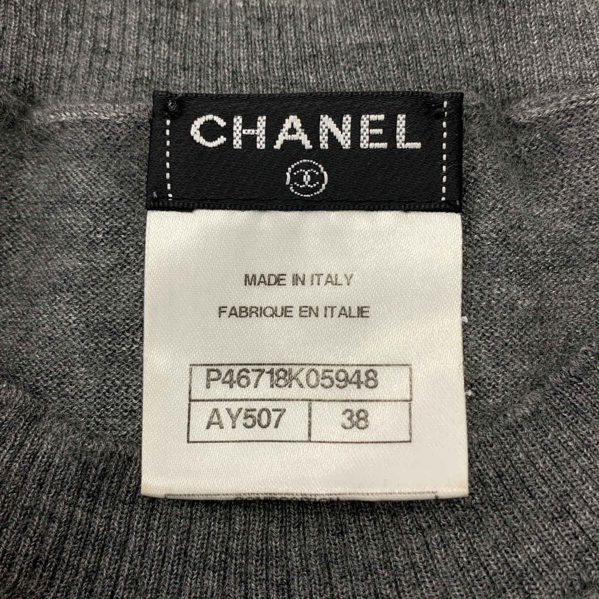 CHANEL / シャネル フレンチスリーブ カシミヤシルク ニット