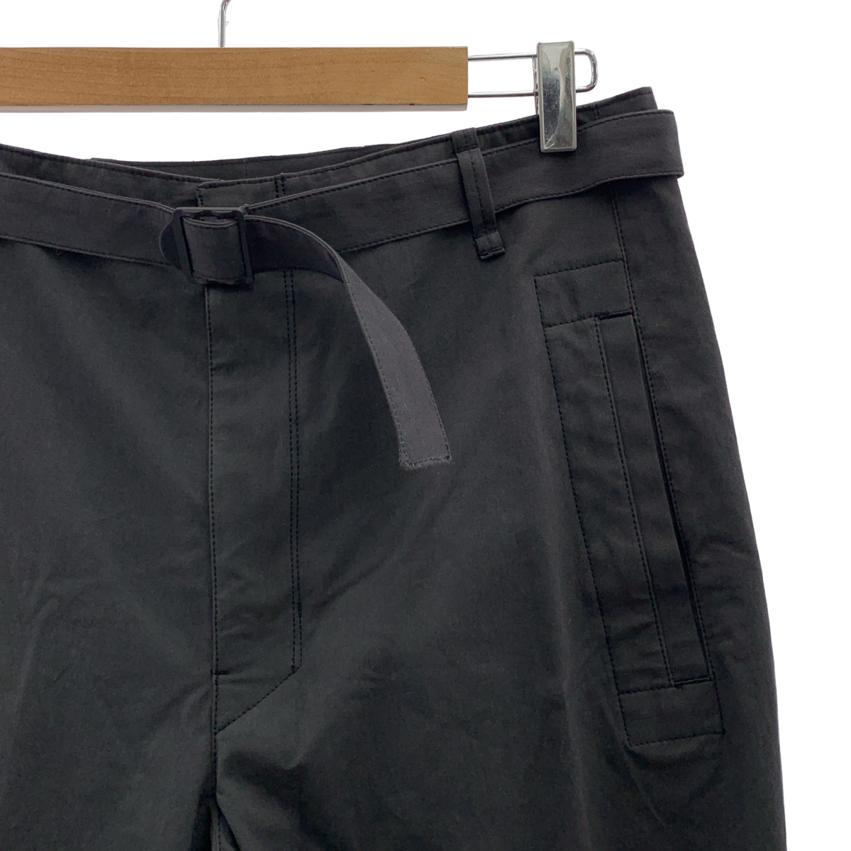 LEMAIRE / ルメール SEAMLESS BELTED PANTS コットン シームレス ベルトパンツ