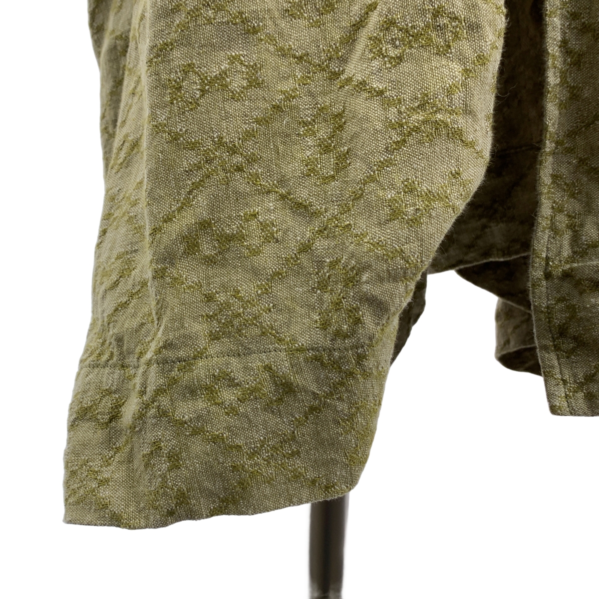 JOHN ALEXANDER SKELTON / ジョンアレキサンダースケルトン jacquard belted coat / ジャガード ベルテッド オーバーコート