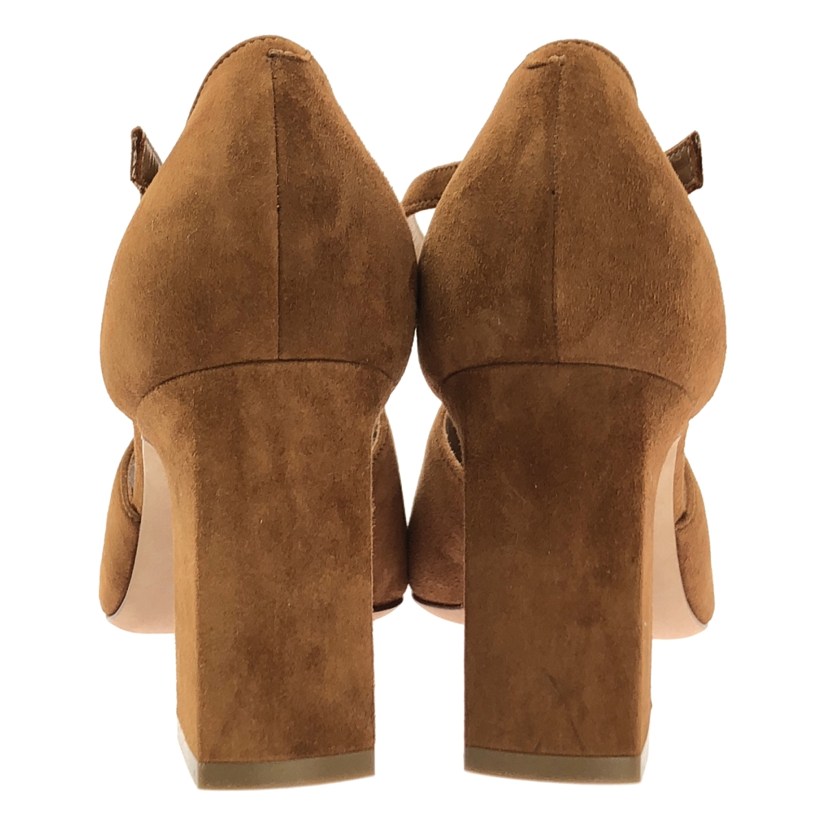 PELLICO / ペリーコ スエード レザー レースアップ ストラップ チャンキーヒール サンダル パンプス