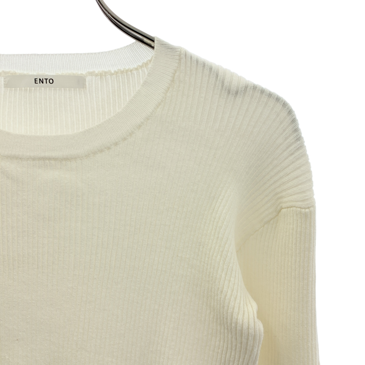 ENTO / エント レーヨン シアーレイヤードスリーブニット