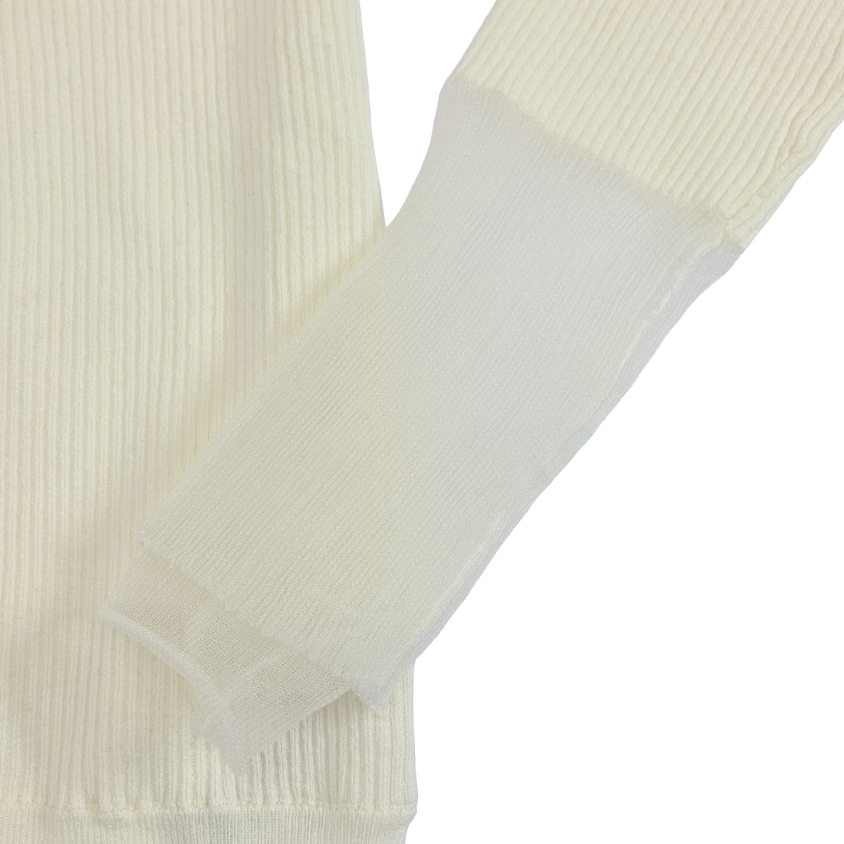 ENTO / エント レーヨン シアーレイヤードスリーブニット