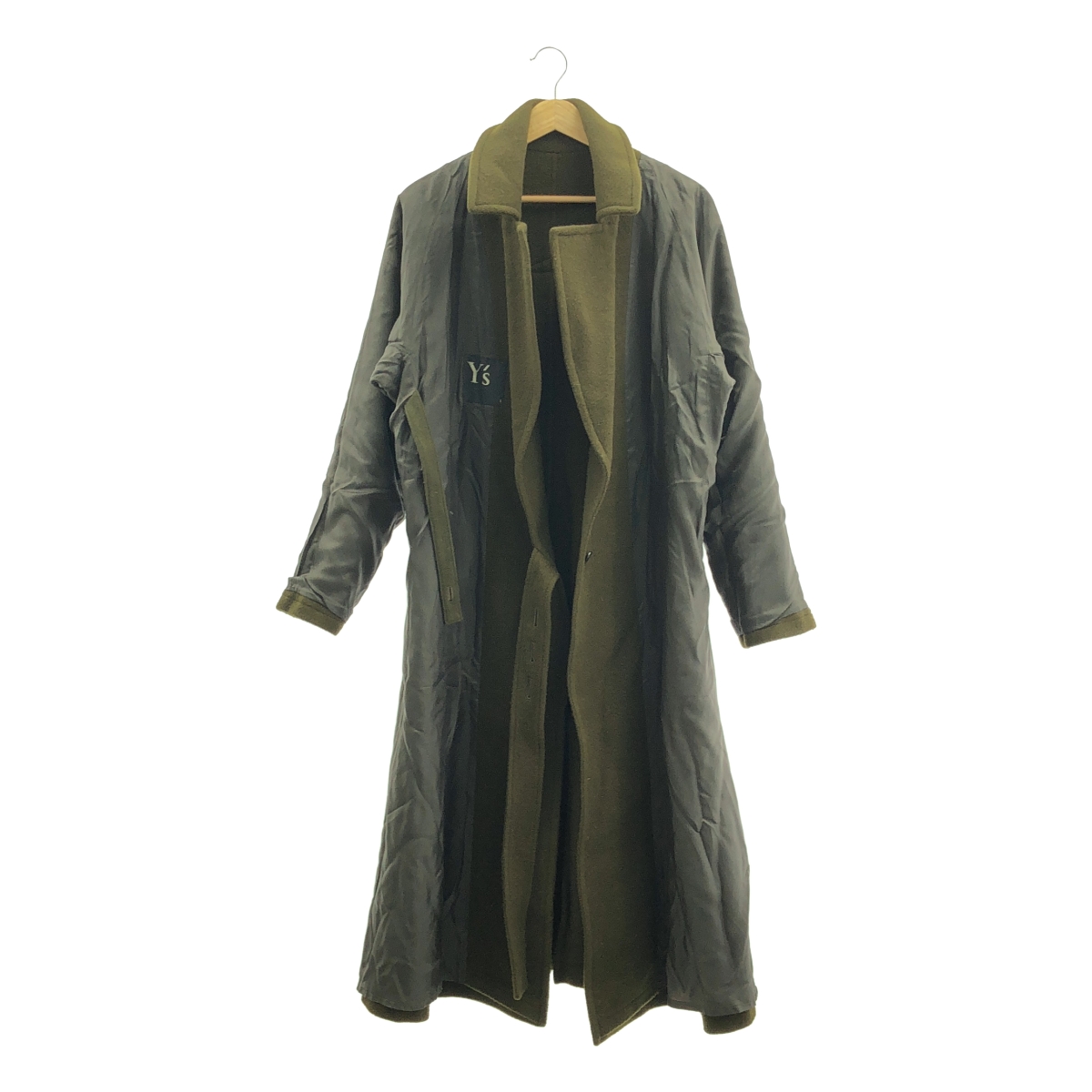 Y's / ワイズヨウジヤマモト ウール ベルテッド オーバーコート / 総裏地