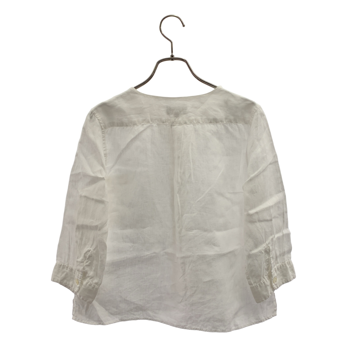 MARGARET HOWELL / マーガレットハウエル リネン ノーカラーシャツ