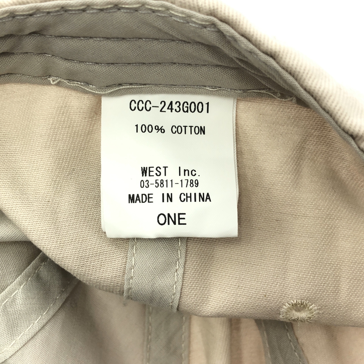 その他 EMBROIDERED LOGO COTTON TWILL CAP 刺しゅうロゴ コットンツイル キャップ