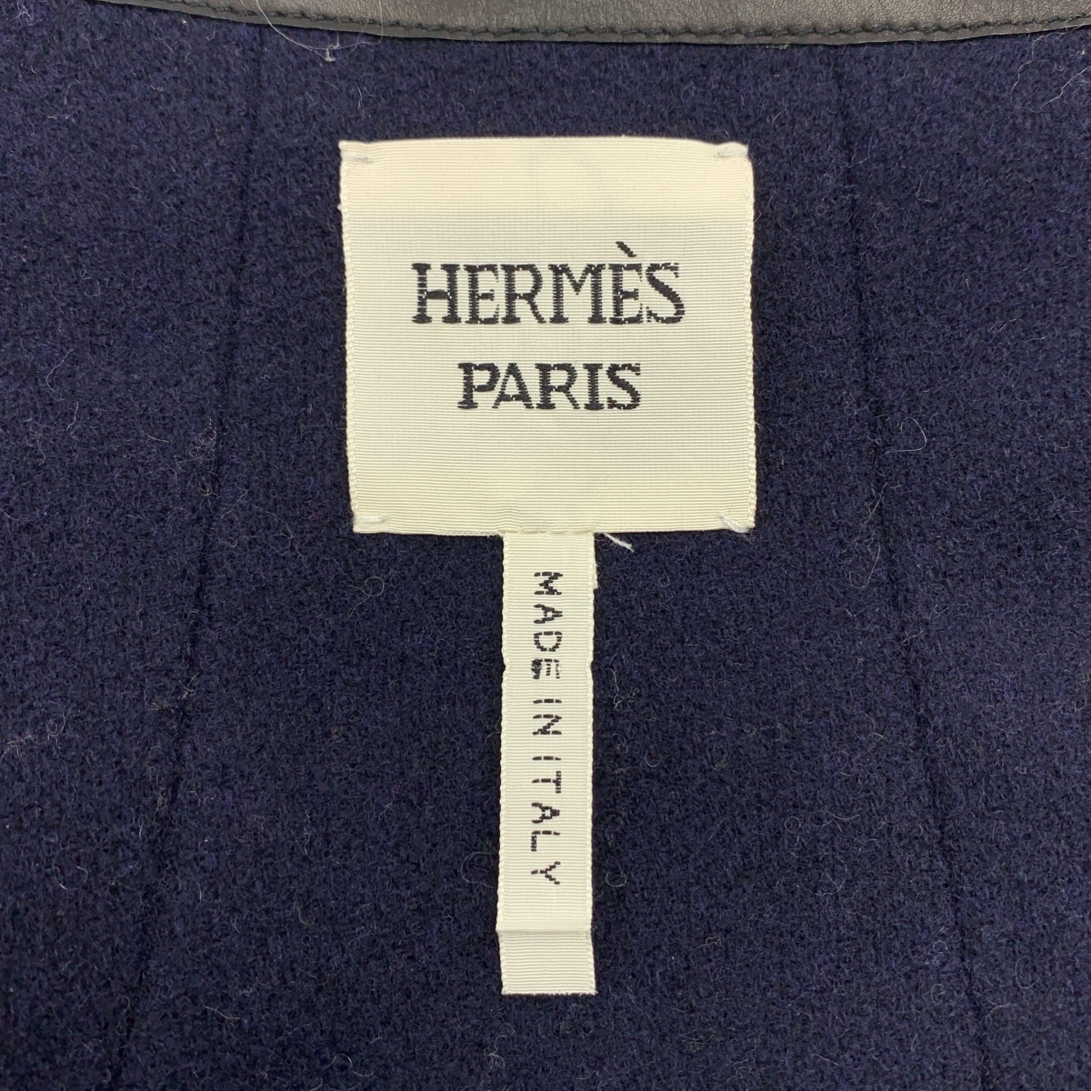 HERMES / エルメス カーフレザー パンチングコート