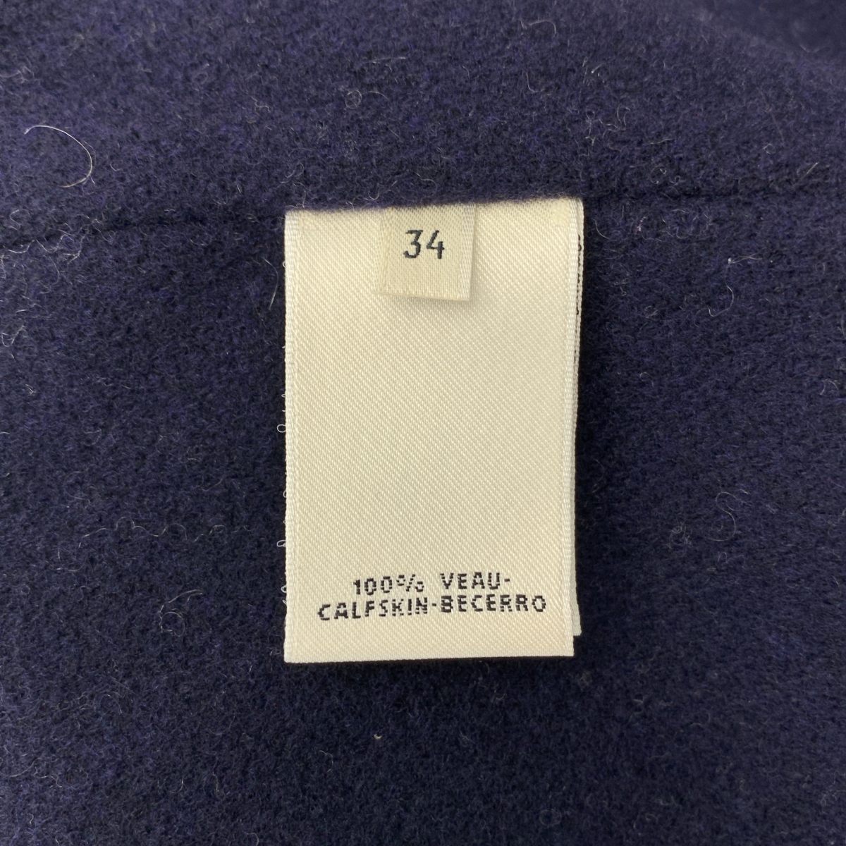 HERMES / エルメス カーフレザー パンチングコート