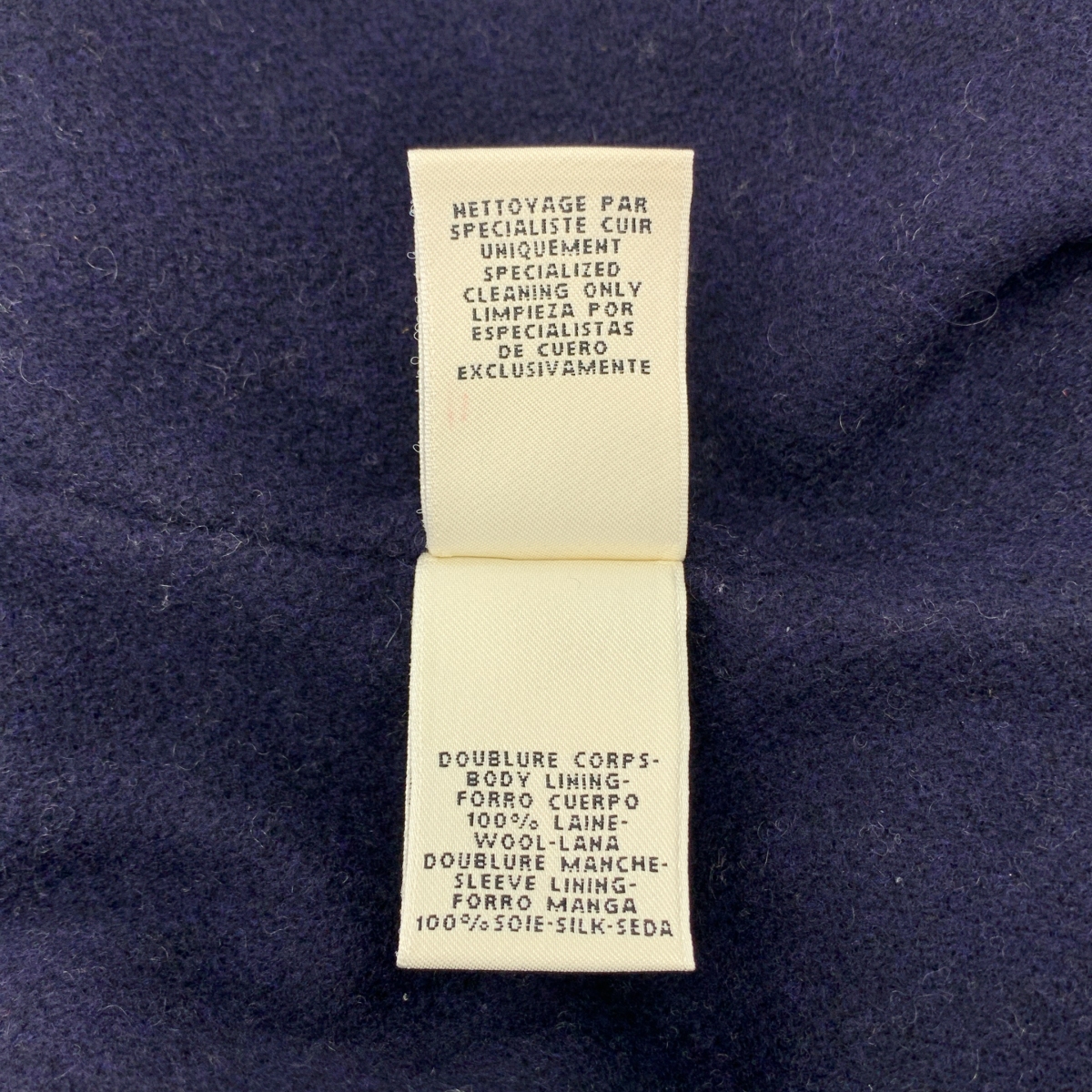 HERMES / エルメス カーフレザー パンチングコート