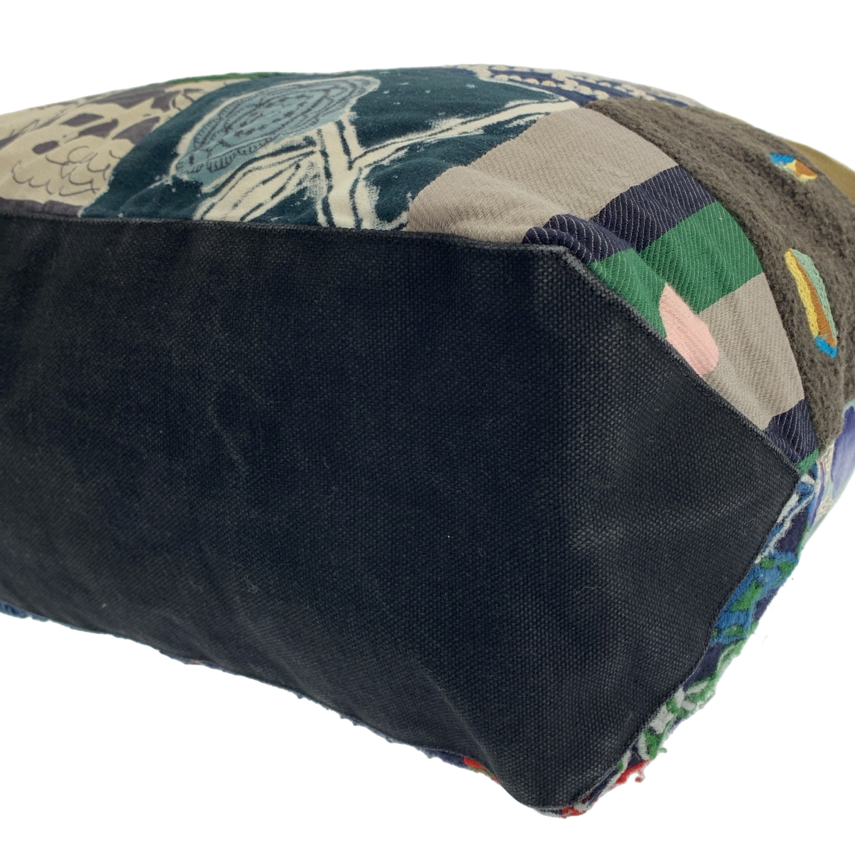 mina perhonen / ミナペルホネン piece bag / ピース パッチワーク レザーハンドル トートバッグ