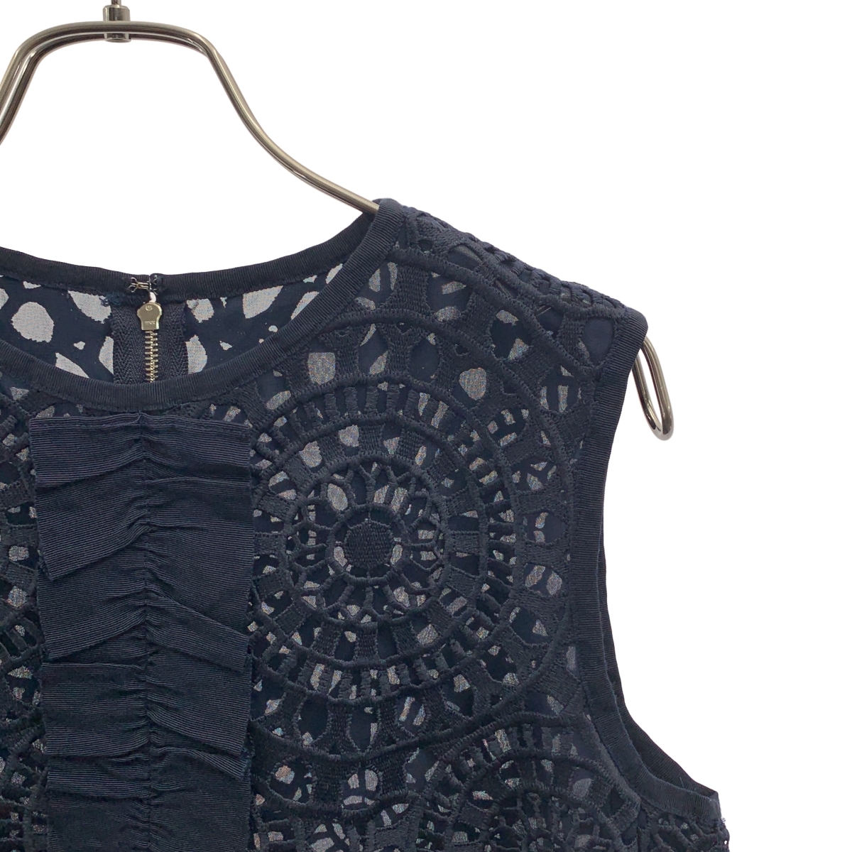 ADORE / アドーア レース フリル プルオーバー ノースリーブブラウス