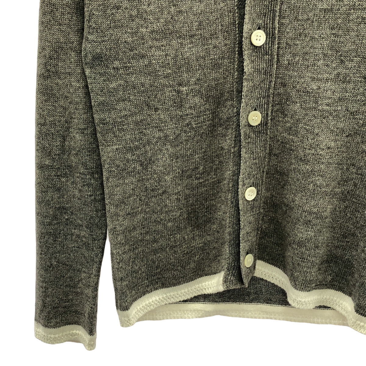 COMME des GARCONS SHIRT / コムデギャルソンシャツ リネン バイカラー ニット カーディガン