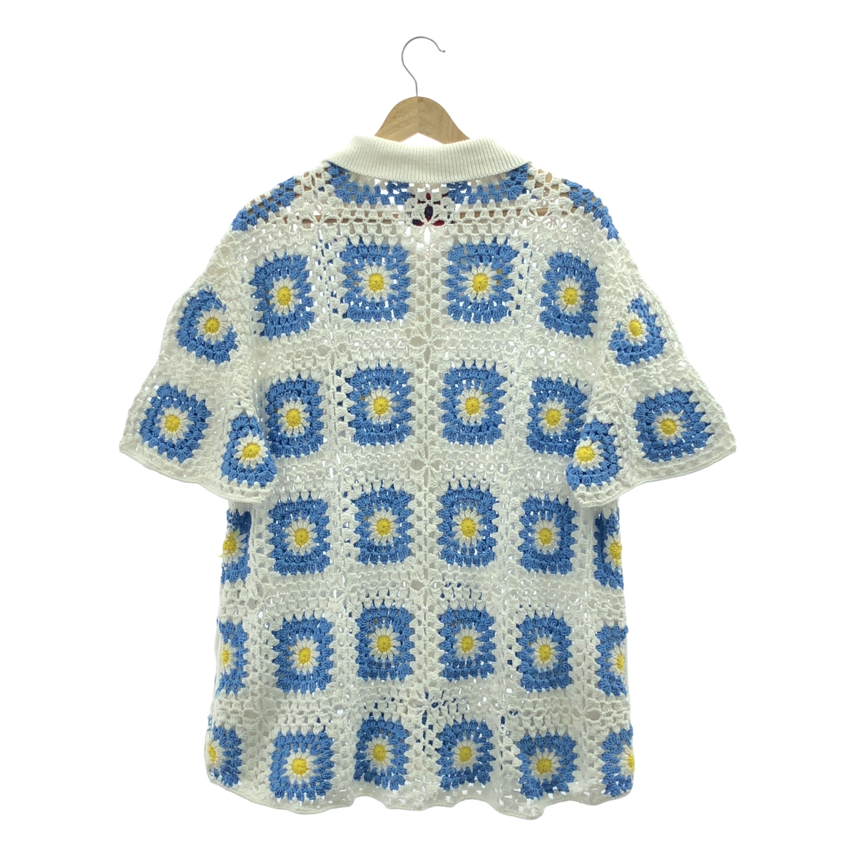 SON OF THE CHEESE / サノバチーズ Flower Knit Shirt フラワー ニット ポロシャツ