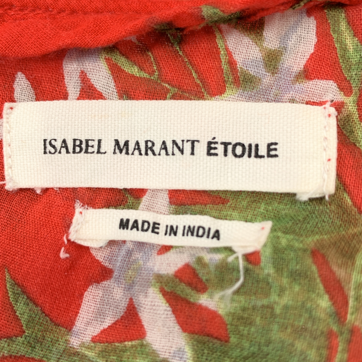 ISABEL MARANT ETOILE / イザベルマランエトワール コットン 花柄 プルオーバーワンピース