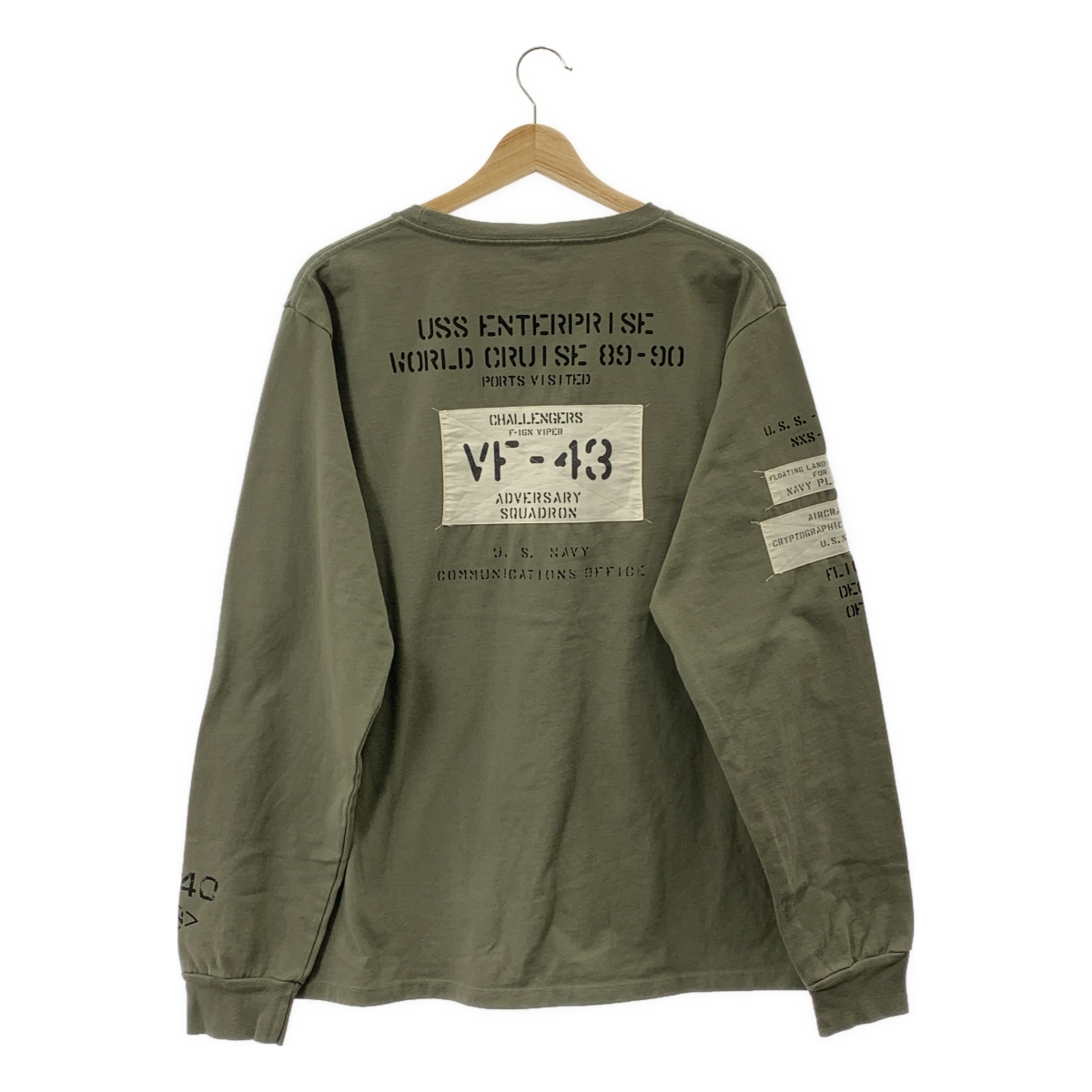 AVIREX / アヴィレックス コットン パッチ プリント カットソー