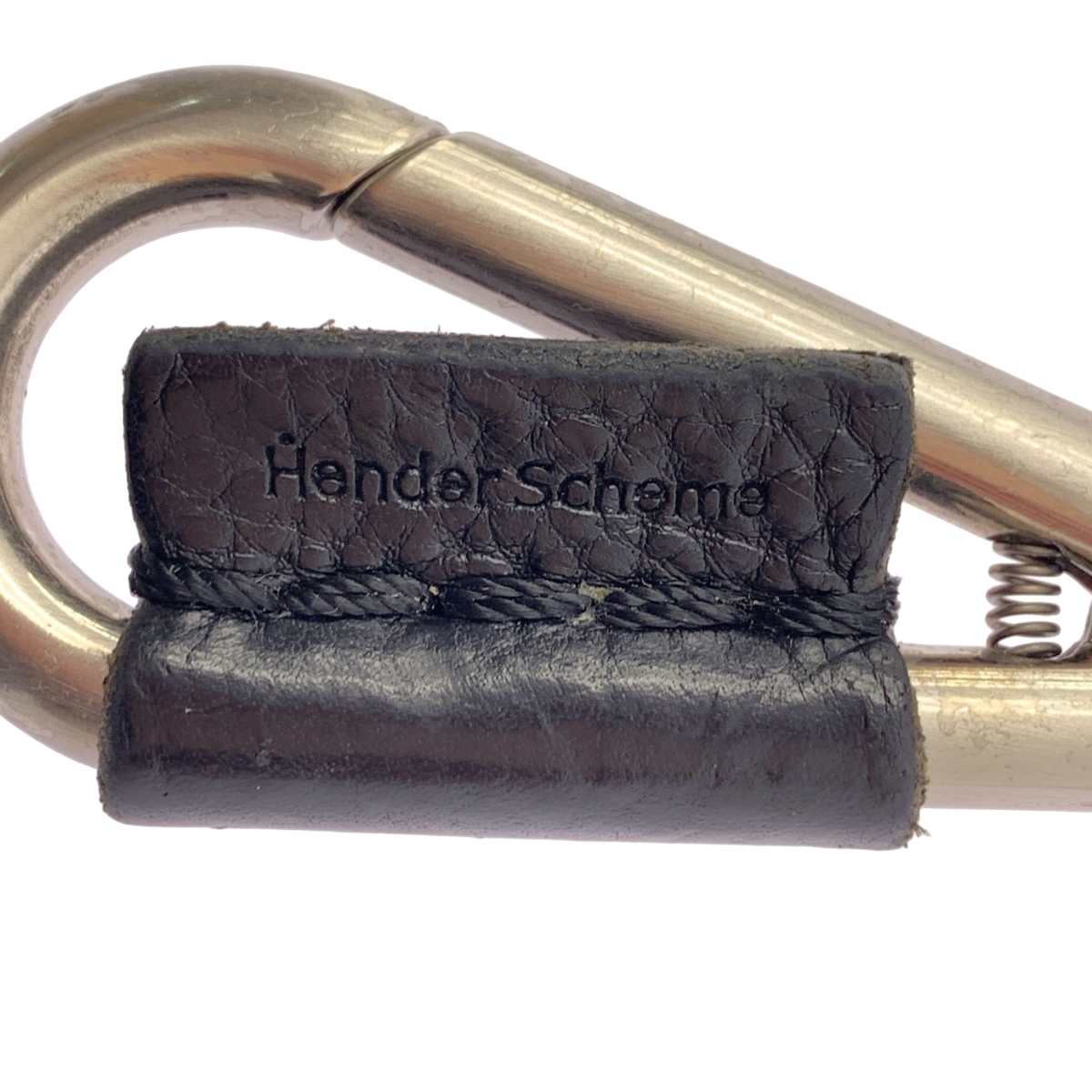Hender scheme / エンダースキーマ karabiner / レザー ロゴ カラビナーキーリング / ユニセックス