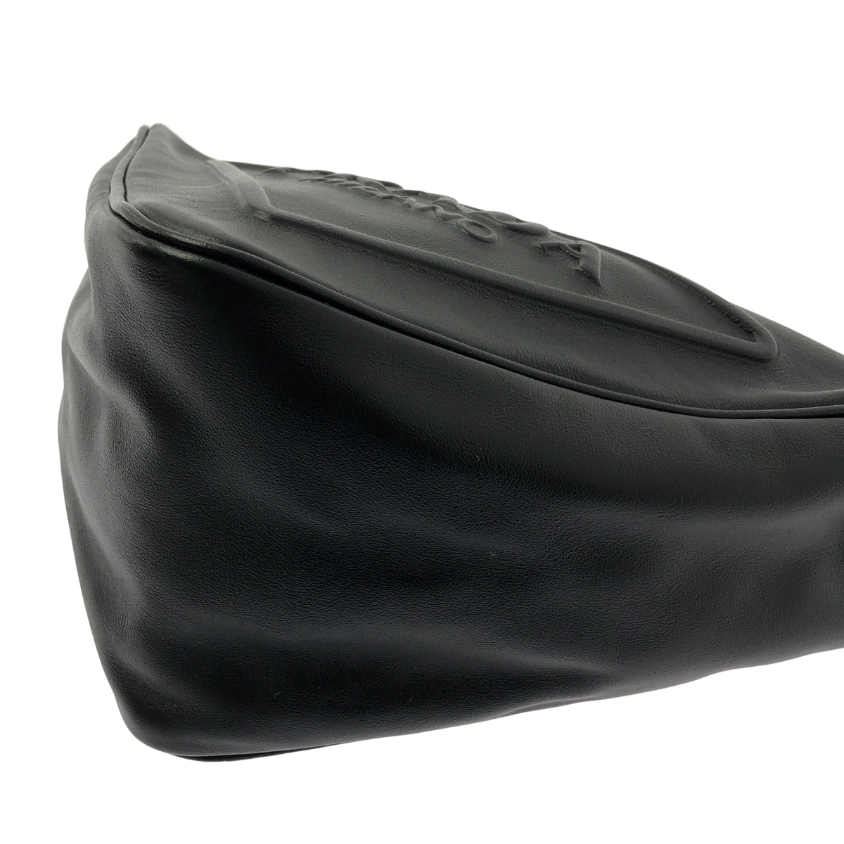 PRADA / プラダ GRACE LUX トライアングル レザー エンボスロゴ ショルダーバッグ / 1BH190