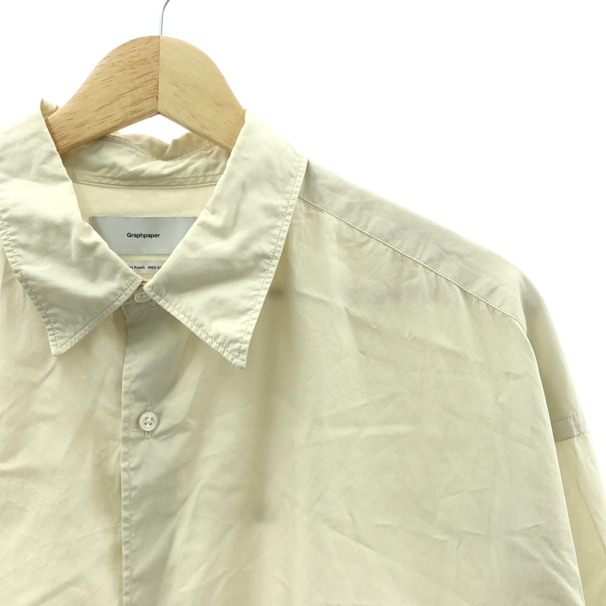Graphpaper / グラフペーパー Broad L/S Oversized Regular Collar Shirt ブロード オーバーサイズド レギュラーカラー シャツ