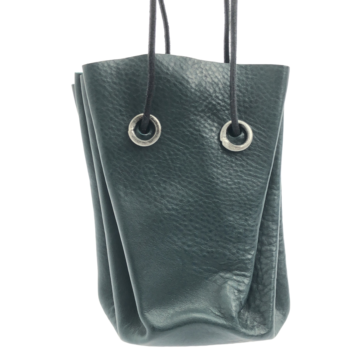 TAGLIOVIVO / タリオヴィヴォ × HUES レザー 巾着 ショルダーバッグ