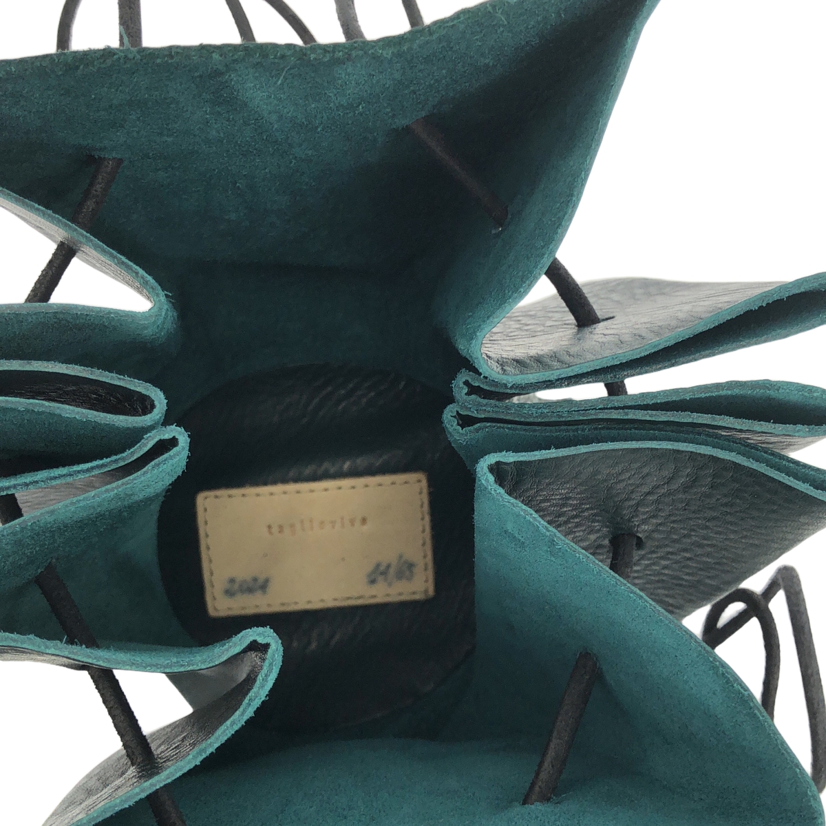 TAGLIOVIVO / タリオヴィヴォ × HUES レザー 巾着 ショルダーバッグ