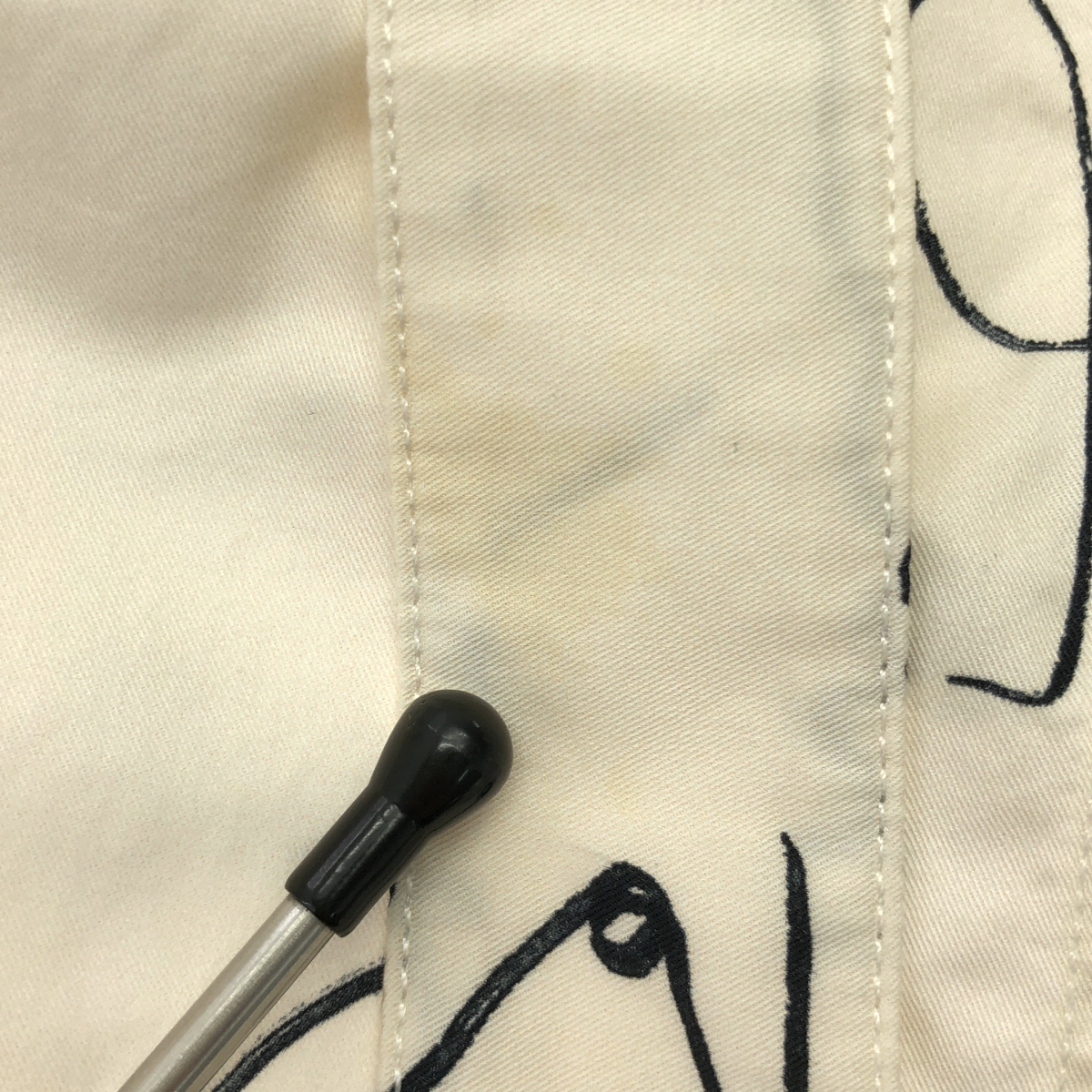 STELLA McCARTNEY / ステラマッカートニー Doodle Print アニマル 総柄 ボウタイ パフスリーブ 7分袖ブラウス