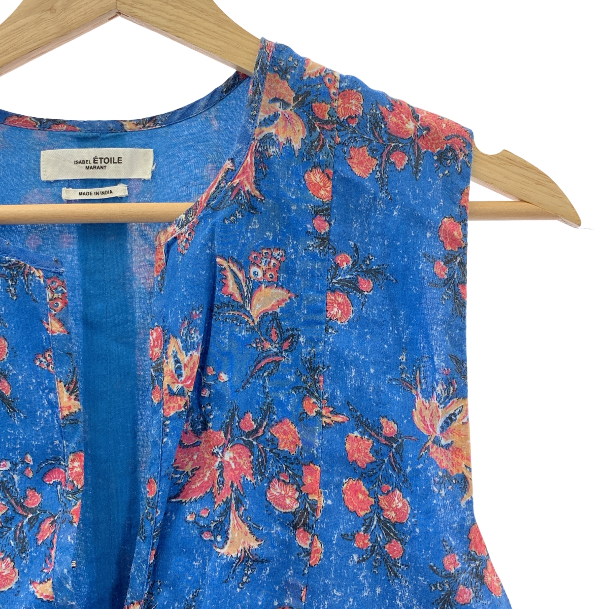 ISABEL MARANT ETOILE / イザベルマランエトワール フラワープリント プルオーバー ノースリーブブラウス