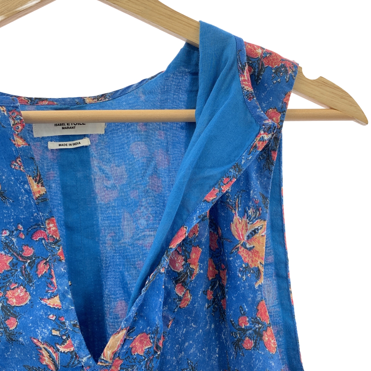 ISABEL MARANT ETOILE / イザベルマランエトワール フラワープリント プルオーバー ノースリーブブラウス