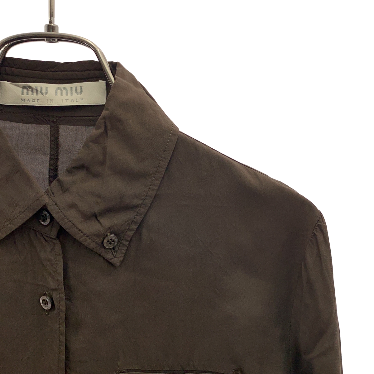 miu miu / ミュウミュウ レーヨン ボタンダウンシャツ