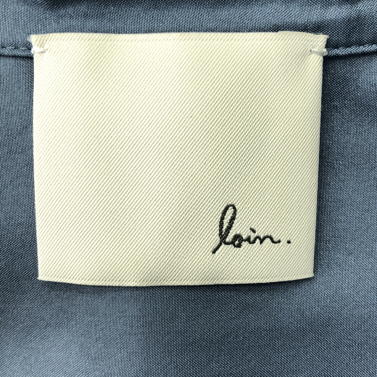 loin. / ロワン シルク シャツ スリット ロングワンピース