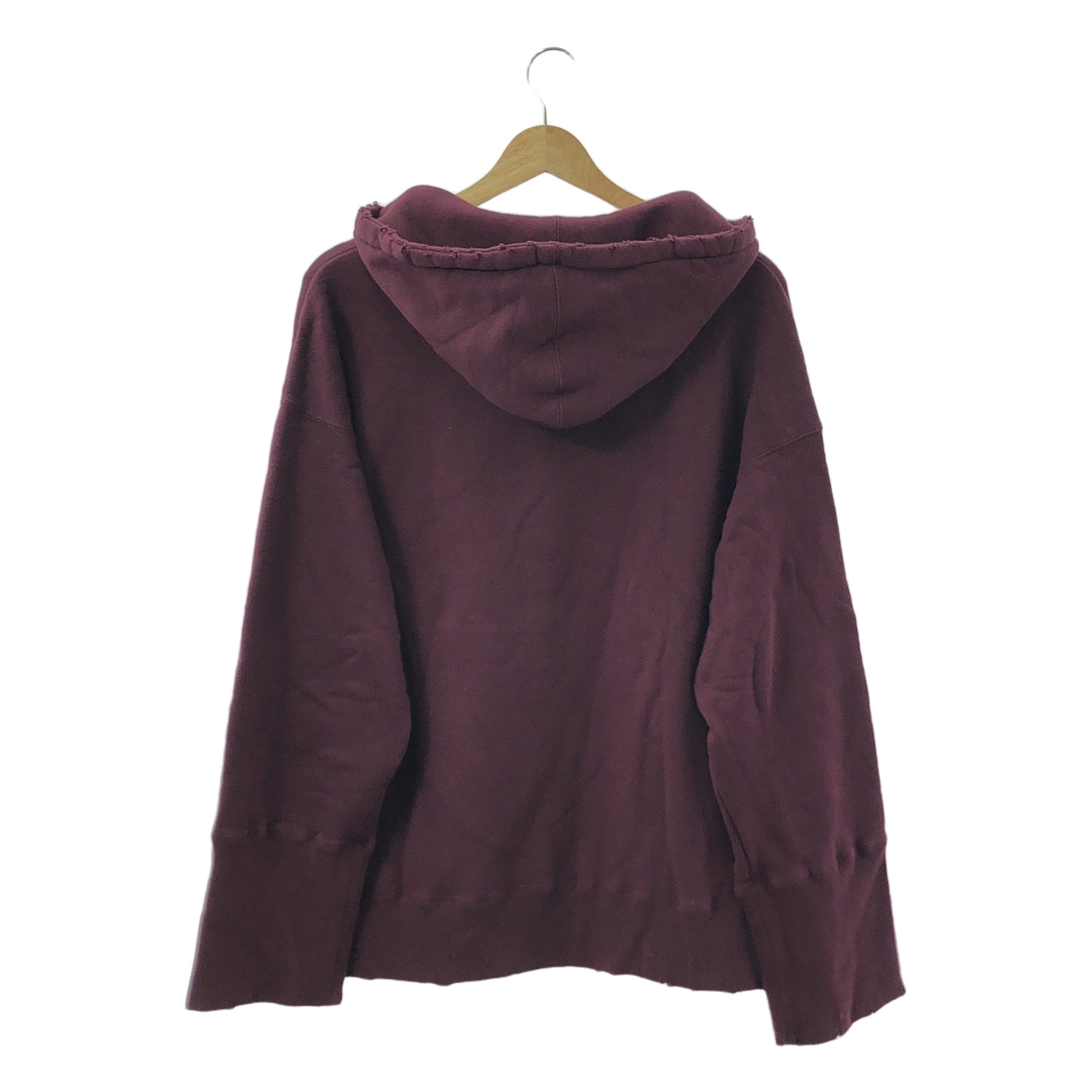 その他 リブボロ プルオーバー パーカー ハーフジップ ダメージ加工