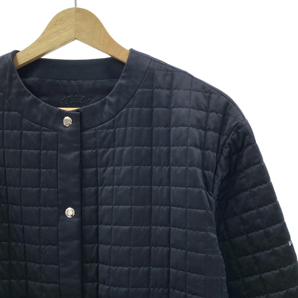 Drawer / ドゥロワー シルク ポリエステル キルト ジャケット